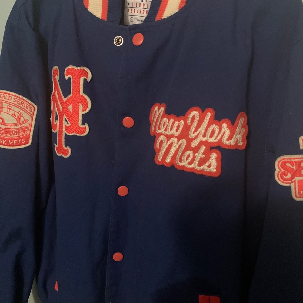 Ny World Series baseball jacket size large but fit xl - Picture 10 of 16